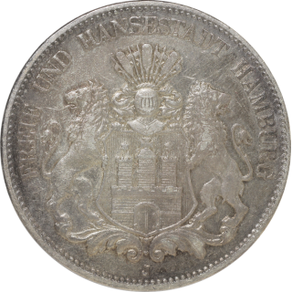 Allemagne - Hambourg, 5 Mark 1900 J