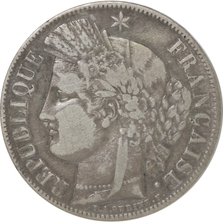France - IIème République (1848-1852), 5 Francs Cérès 1850 K (Bordeaux)