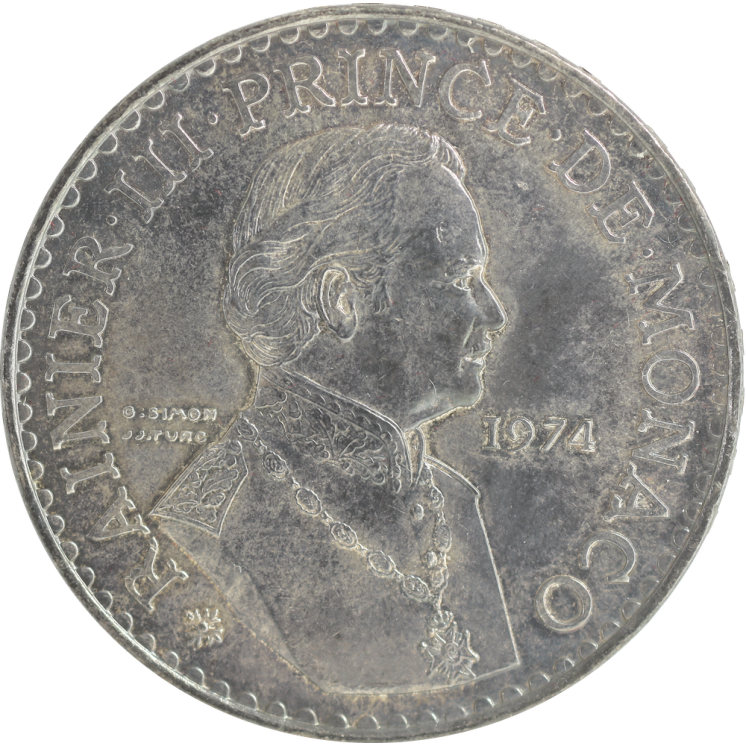 Monaco - Rainier III, 50 Francs 1974