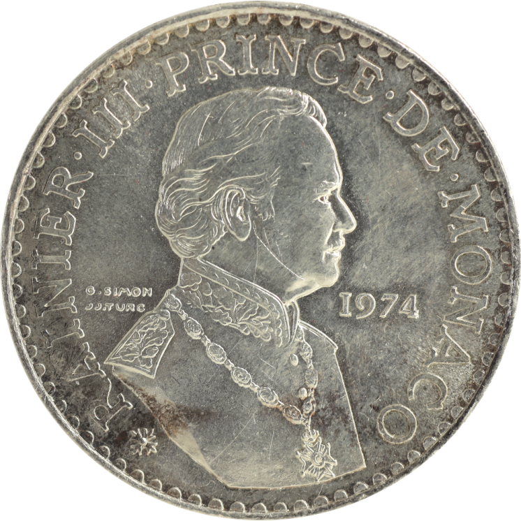 Monaco - Rainier III, 50 Francs 1974