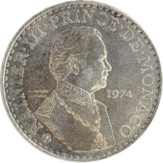 Monaco - Rainier III, 50 Francs 1974