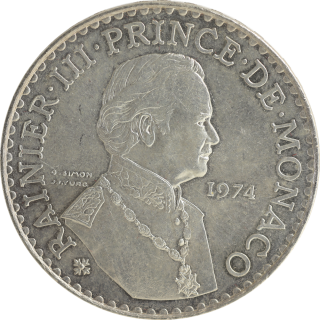 Monaco - Rainier III, 50 Francs 1974