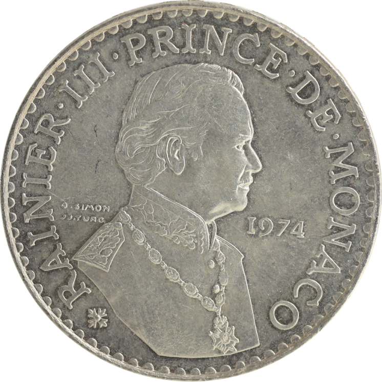 Monaco - Rainier III, 50 Francs 1974