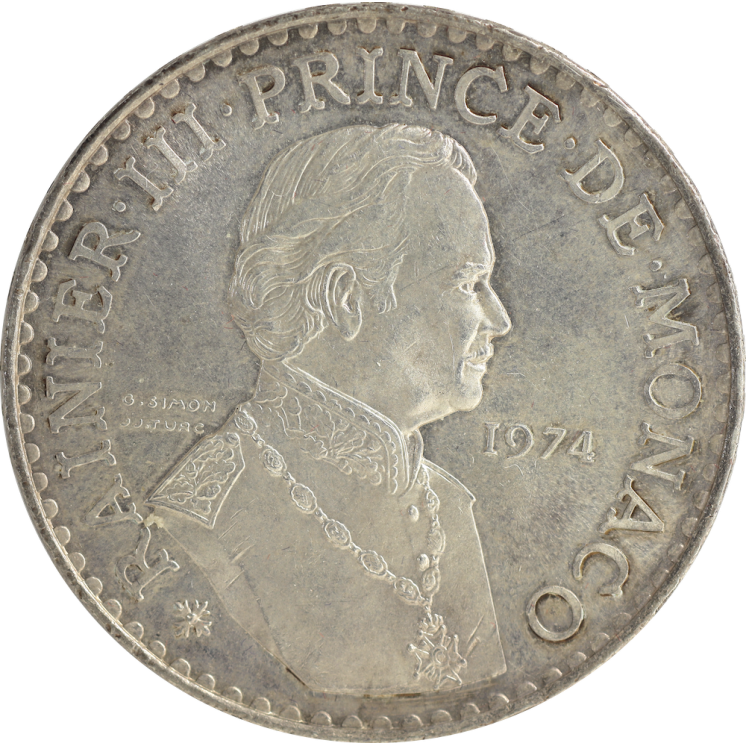 Monaco - Rainier III, 50 Francs 1974