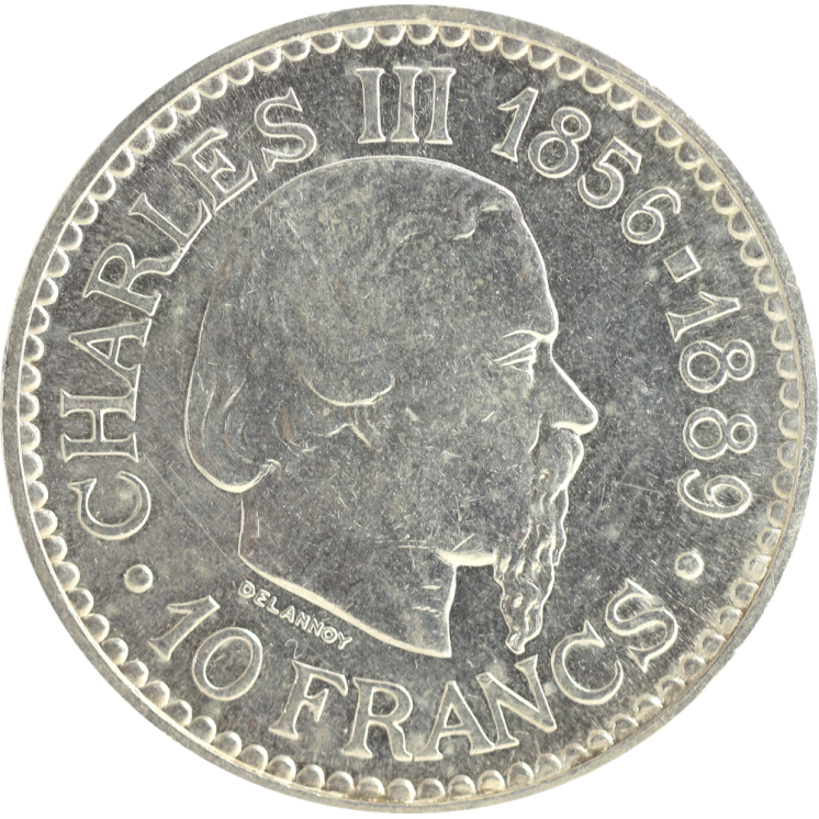 Monaco - Rainier III, 10 Francs 1966