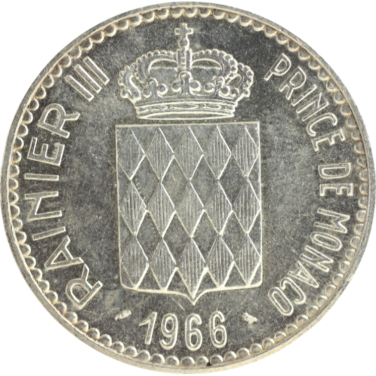 Monaco - Rainier III, 10 Francs 1966