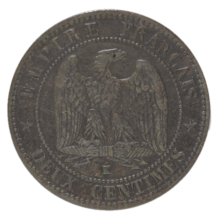 France - Napoléon III (1852-1870), 2 Centimes 1862 K (Bordeaux)
