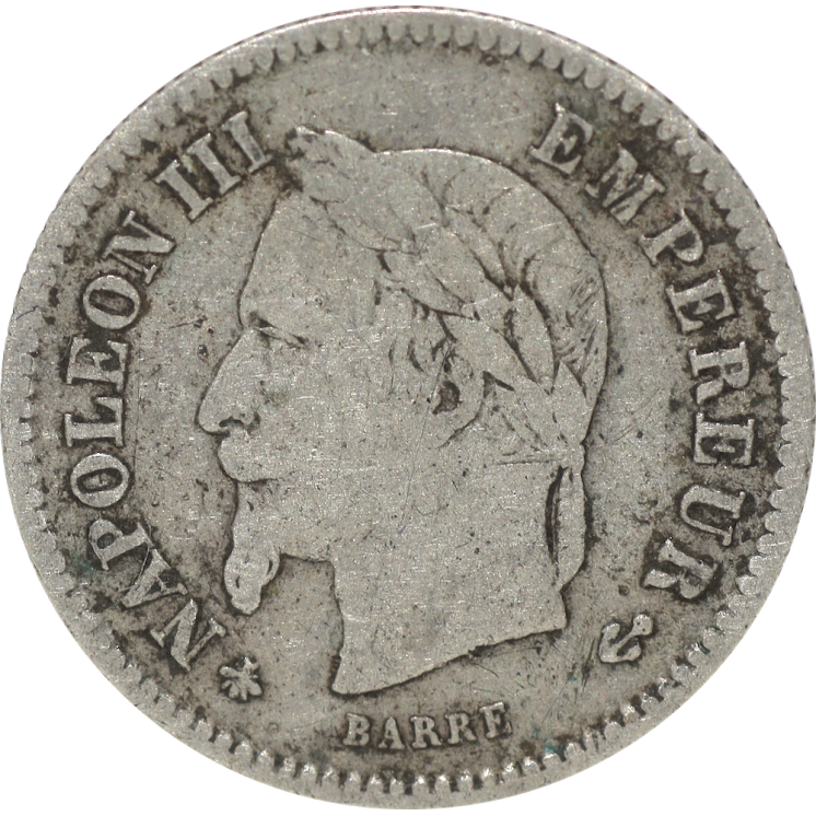 France - Napoléon III (1852-1870), 20 Centimes 1867 A (Paris)