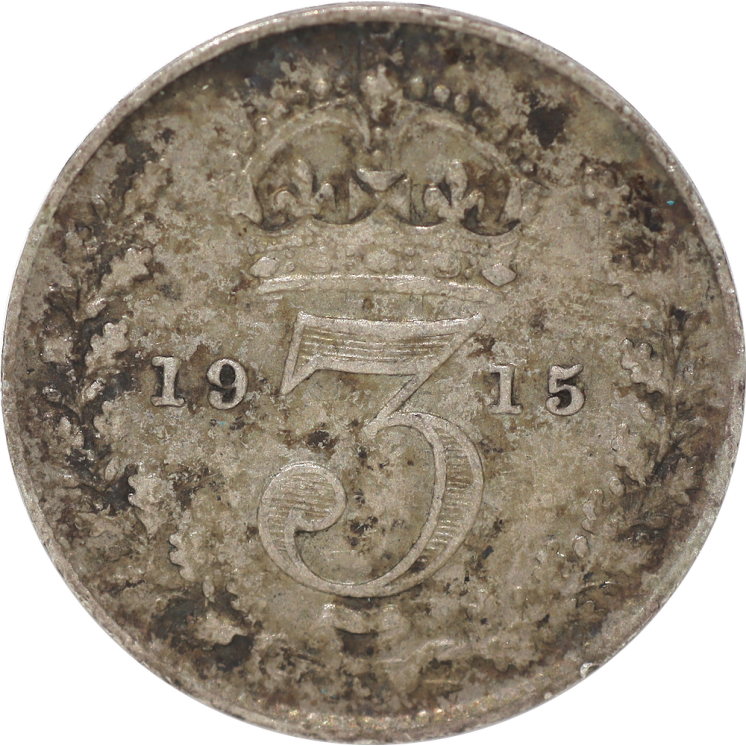 Angleterre - Georges V (1910-1936), 3 Pence 1915