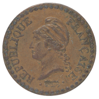 France - 1 Centime 1848 A (Paris)