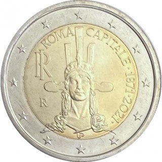 2021 - Italie, 2 euros Rome : Capitale depuis 150 ans