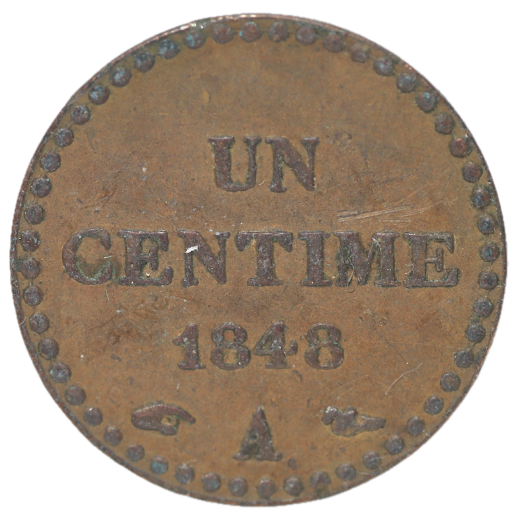 France - 1 Centime 1848 A (Paris)
