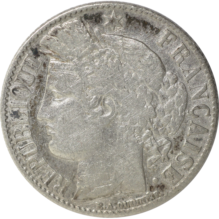 France - 1 Franc Cérès 1887 A (Paris)