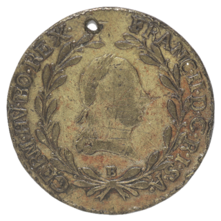 Autriche - Franz II (1792-1835), 20 Kreuzer 1792 B