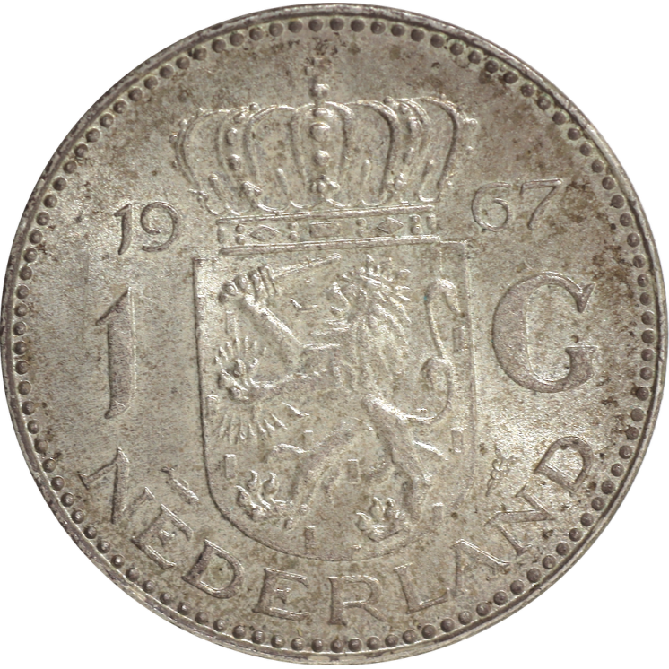 Pays-Bas - Juliana, 1 Gulden 1967