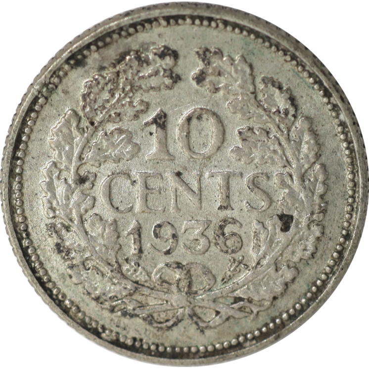 Pays-Bas - Juliana, 10 Cent 1936