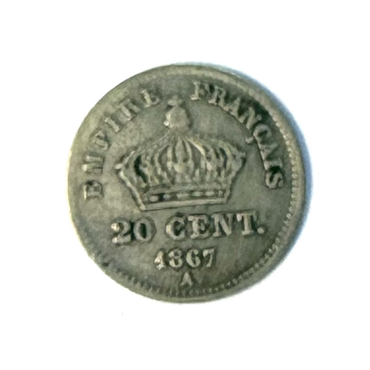 20 Cent Napoléon III 1867 A (Paris)