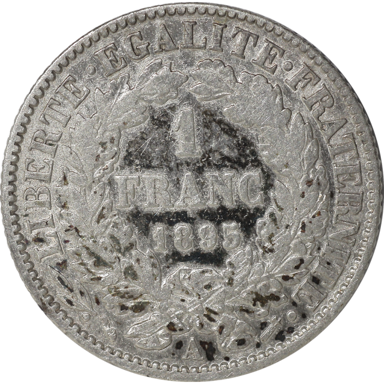 France - 1 Franc 1895 A (Paris)