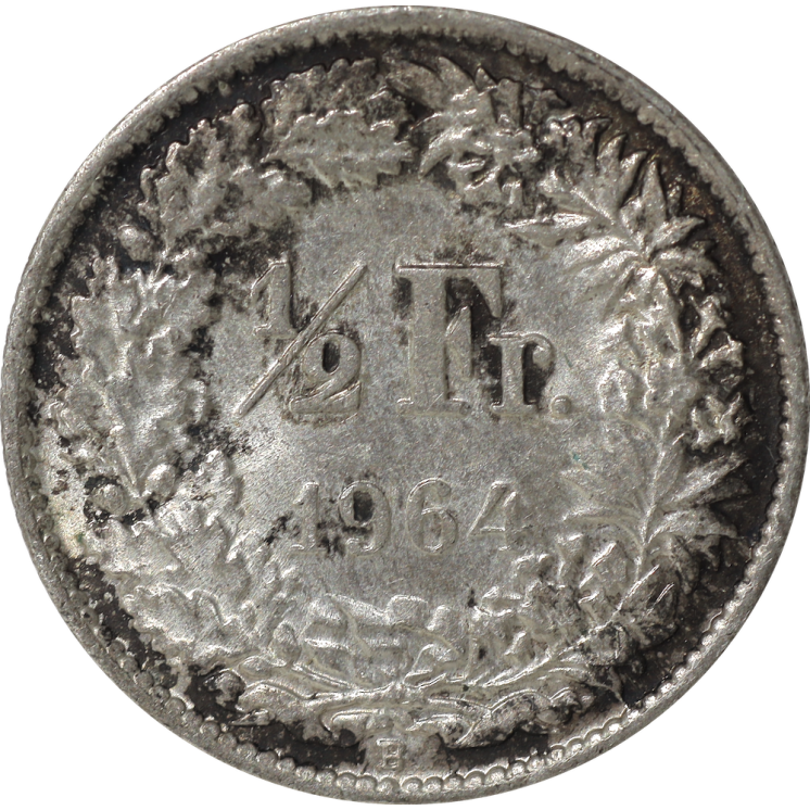 Suisse - 1/2 Franc 1964