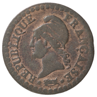 France - Un Centime An 7 A (Paris)