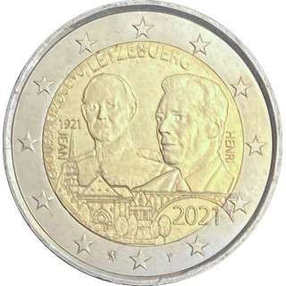 2021 - Luxembourg, 2 euros 100ème anniversaire de la naissance du Grand Duc Jean