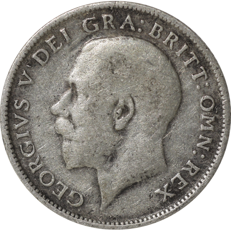 Royaume-Uni - Georges V, 6 Pence 1918