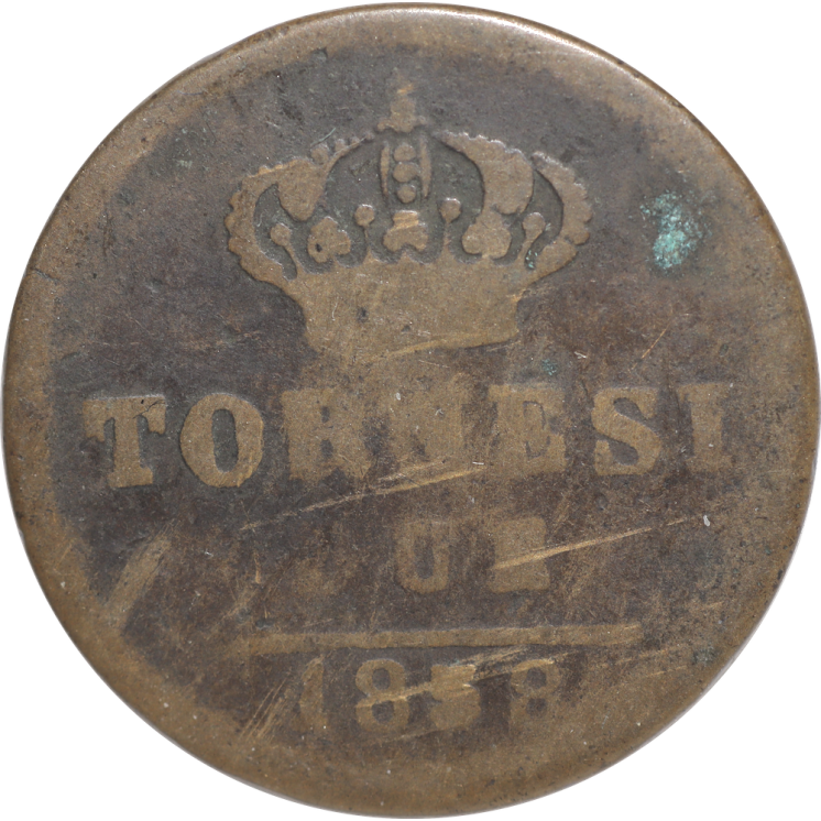 Italie - 2 Tornesi 1858