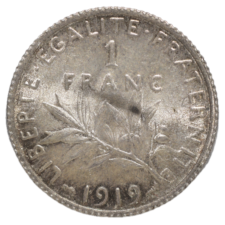France - 1 Franc Semeuse 1919