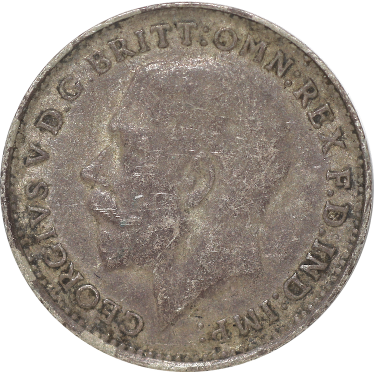 Royaume-Uni - Georges V, 3 Pence 1918