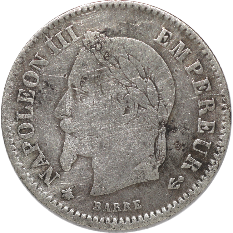 France - Napoléon III (1852-1870), 20 Centimes 1867 A (Paris)