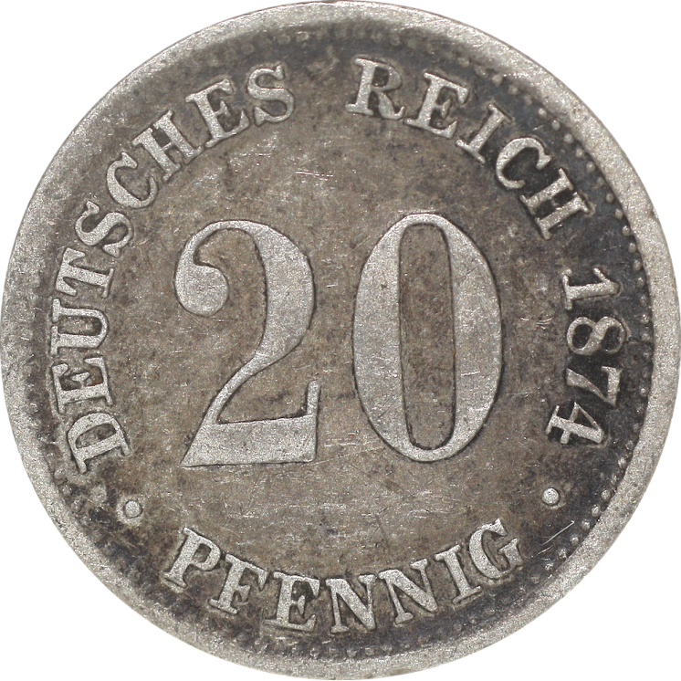 Allemagne - 20 Pfennig 1874