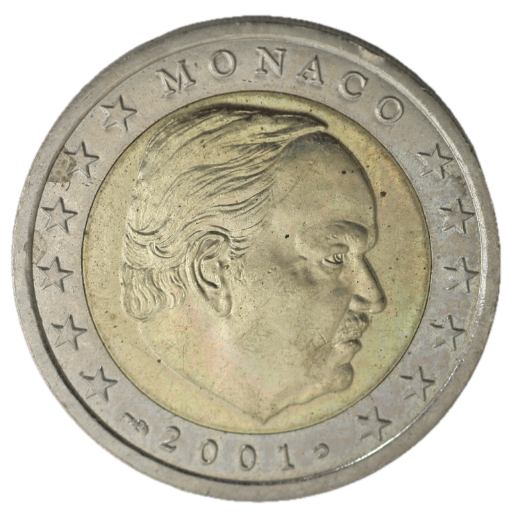 Monaco - Prince Rainier, 2 euros 2001