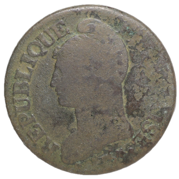France - 5 Centimes An 8 W