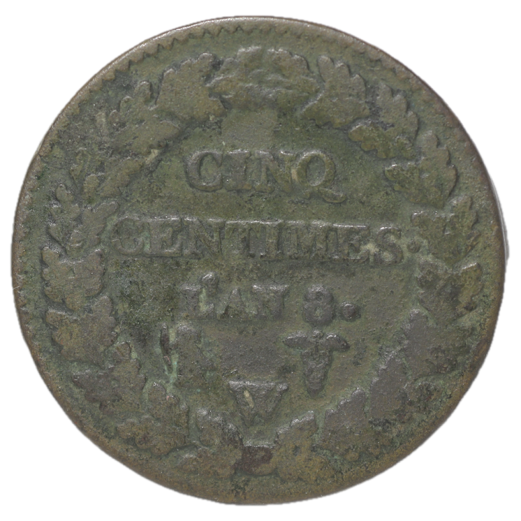 France - 5 Centimes An 8 W