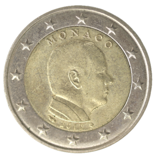 Monaco - 2 Euros 2012, Prince Albert II de Monaco