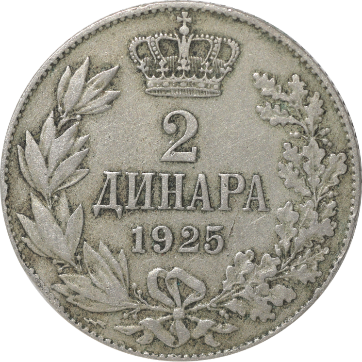 Yougoslavie - 2 Dinara 1925