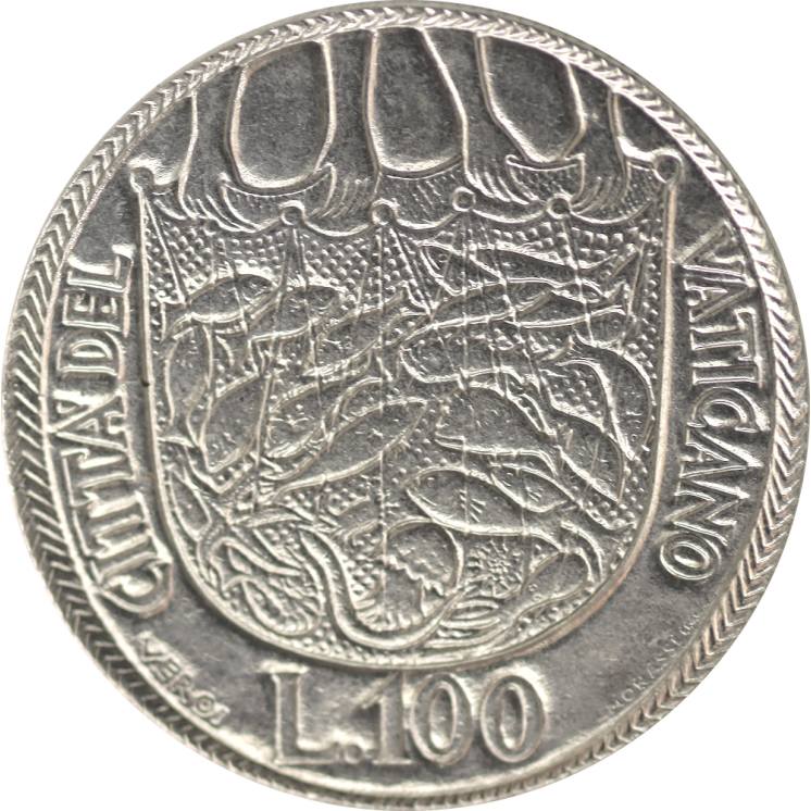Vatican - Paul VI, 100 Lires 1975