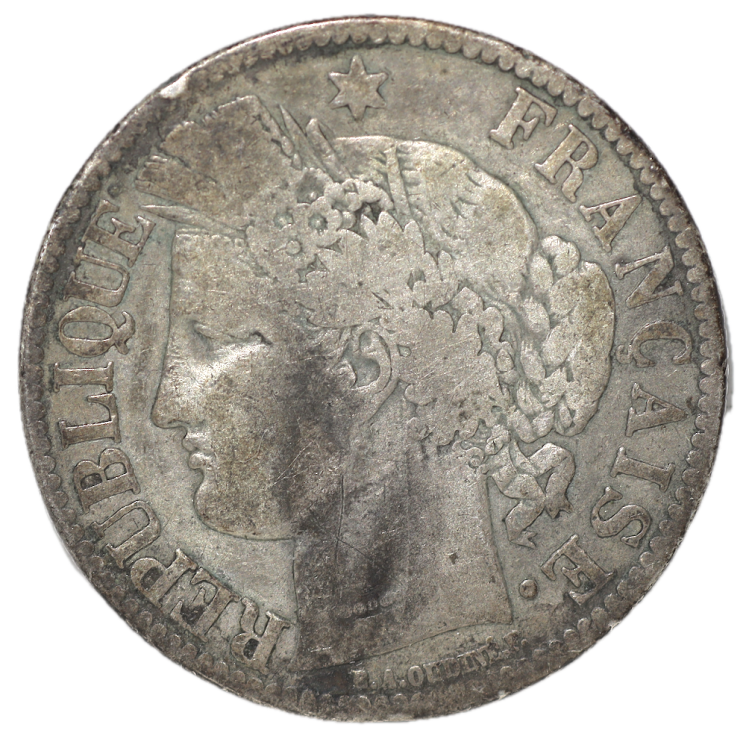 France - 2 Francs Cérès 1872 K (Bordeaux)