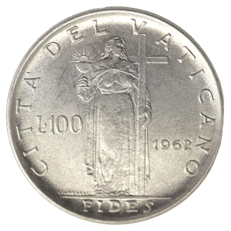 Vatican - Jean XXIII, 100 Lires 1962