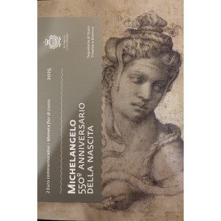 Saint Marin - 2 euros, 550 ans de la naissance de Michelangelo