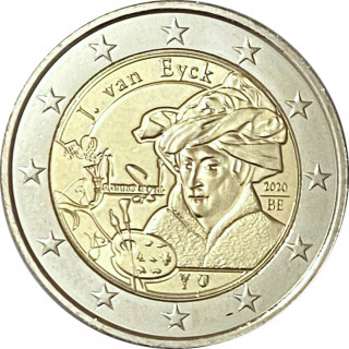 2020 - Belgique, 2 euros Année Jan Van Eyck