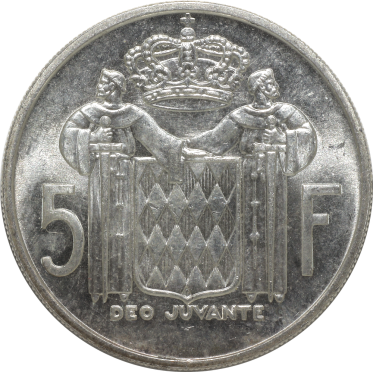 Monaco - Rainier III, 5 Francs 1960