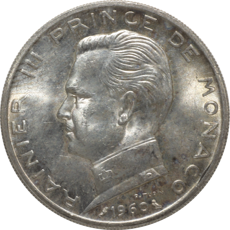 Monaco - Rainier III, 5 Francs 1960