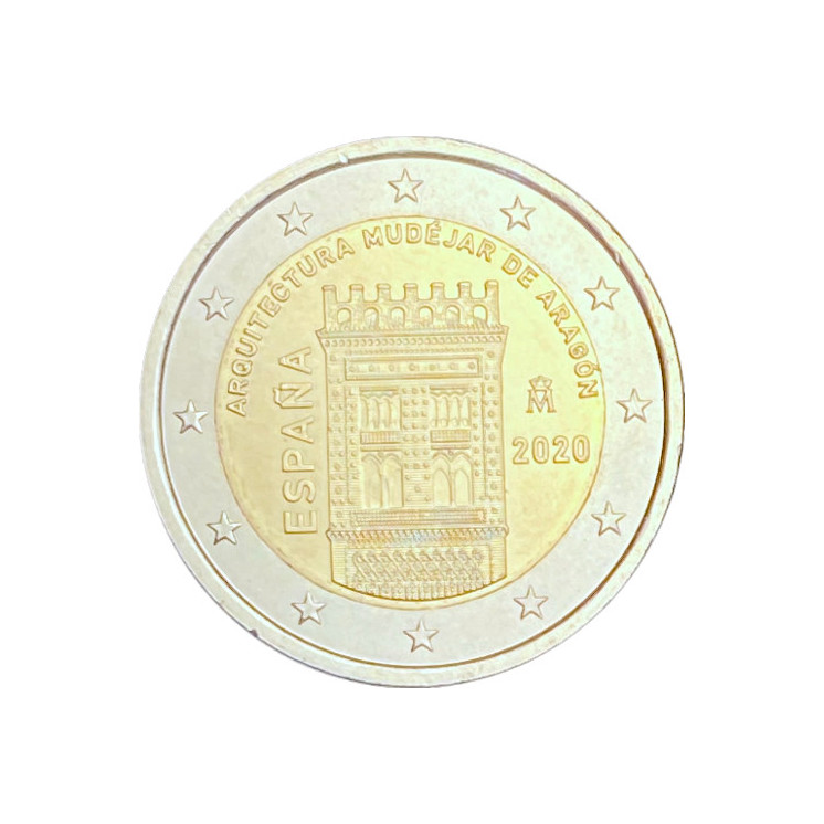 2020 - Espagne, 2 euros Architecture Mudéjare d'Aragon