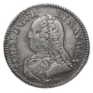France - Louis XV, 1/5 d'Ecu, 1726 N (Montpellier)