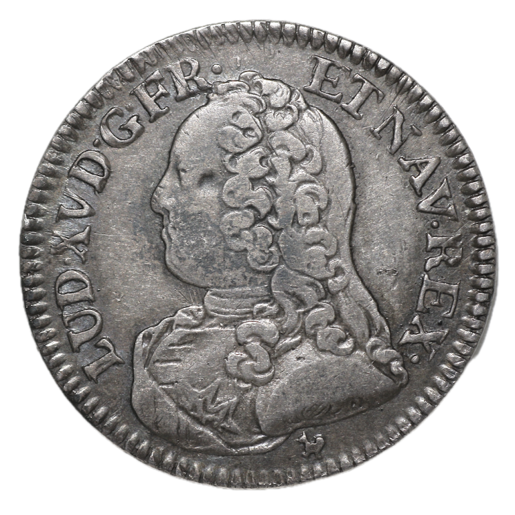 France - Louis XV, 1/5 d'Ecu, 1726 N (Montpellier)