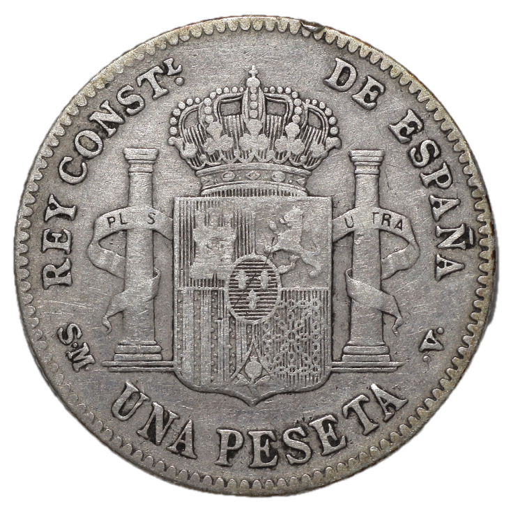 Espagne - Alfonso XIII, 1 Peseta 1901
