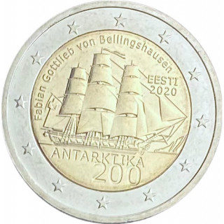 2020 - Estonie, 2 euros 200 ans de la découverte de l'Antarctique