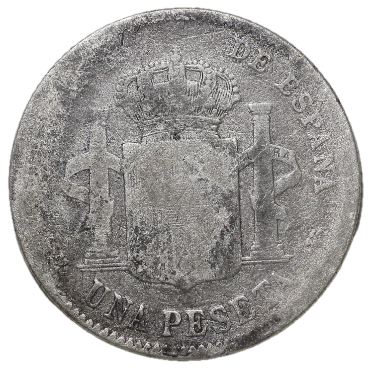 Espagne - Alfonso XIII, 1 Peseta