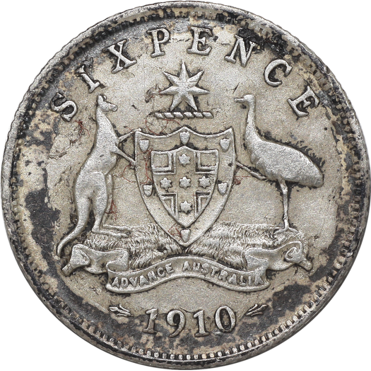 Royaume-Uni - Edward VII, 6 Pence, 1910